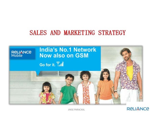 reliance marketing strategy Marketing strategy of reliance communications